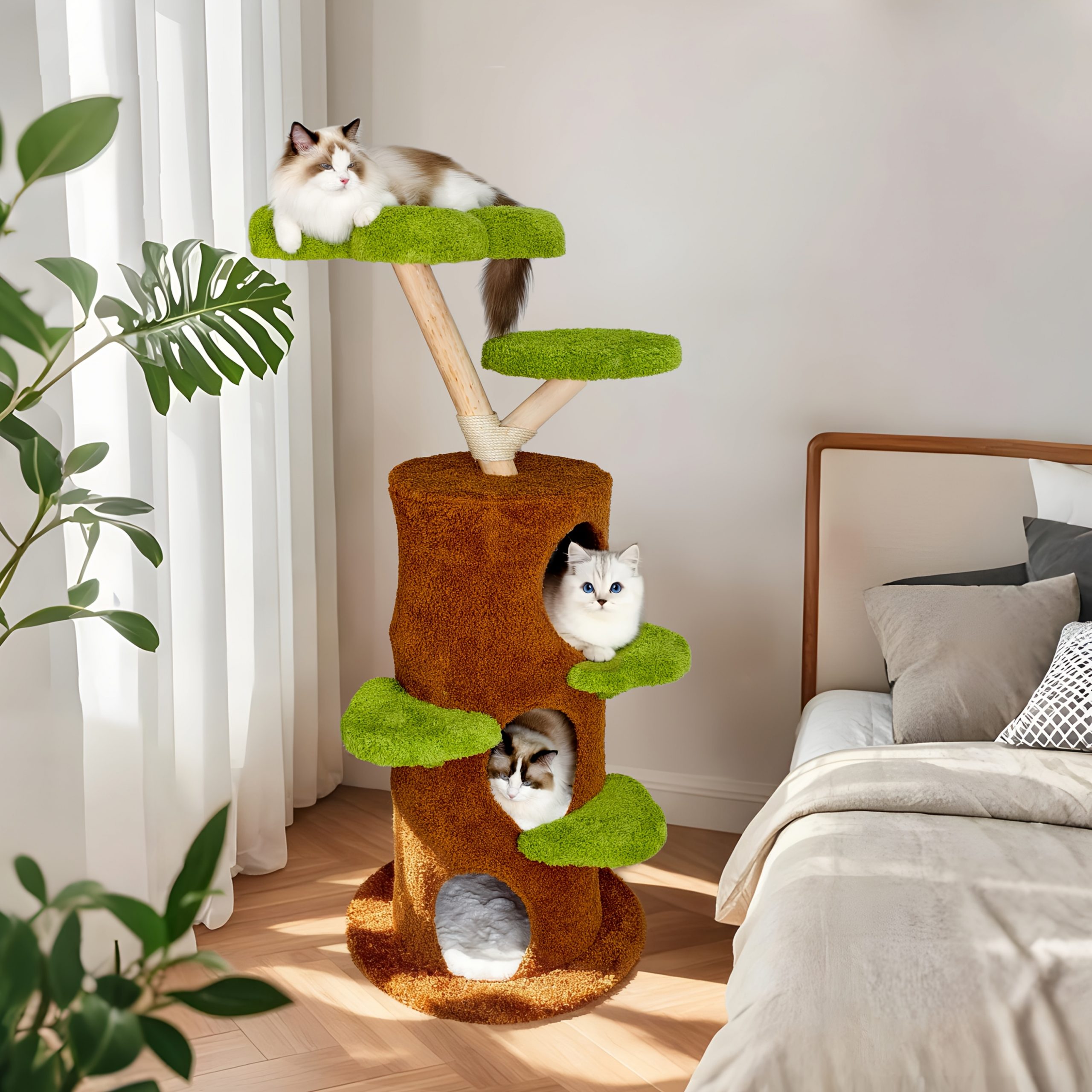Luxury Treehouse Cat Tree Tower 7 Luxury Treehouse Cat Tree Tower - Image 7