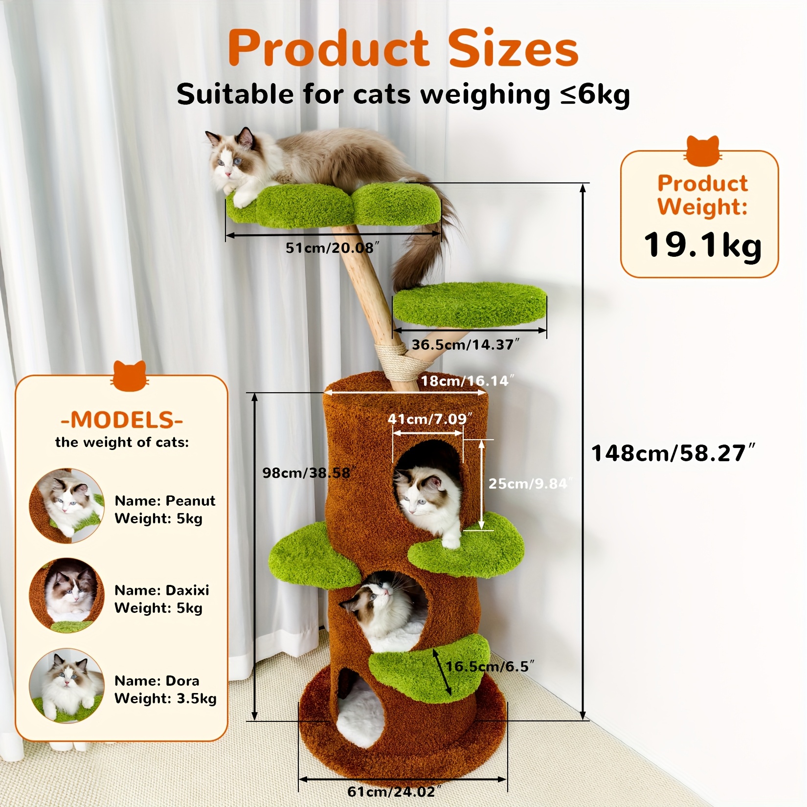 Luxury Treehouse Cat Tree Tower 3 Luxury Treehouse Cat Tree Tower - Image 3
