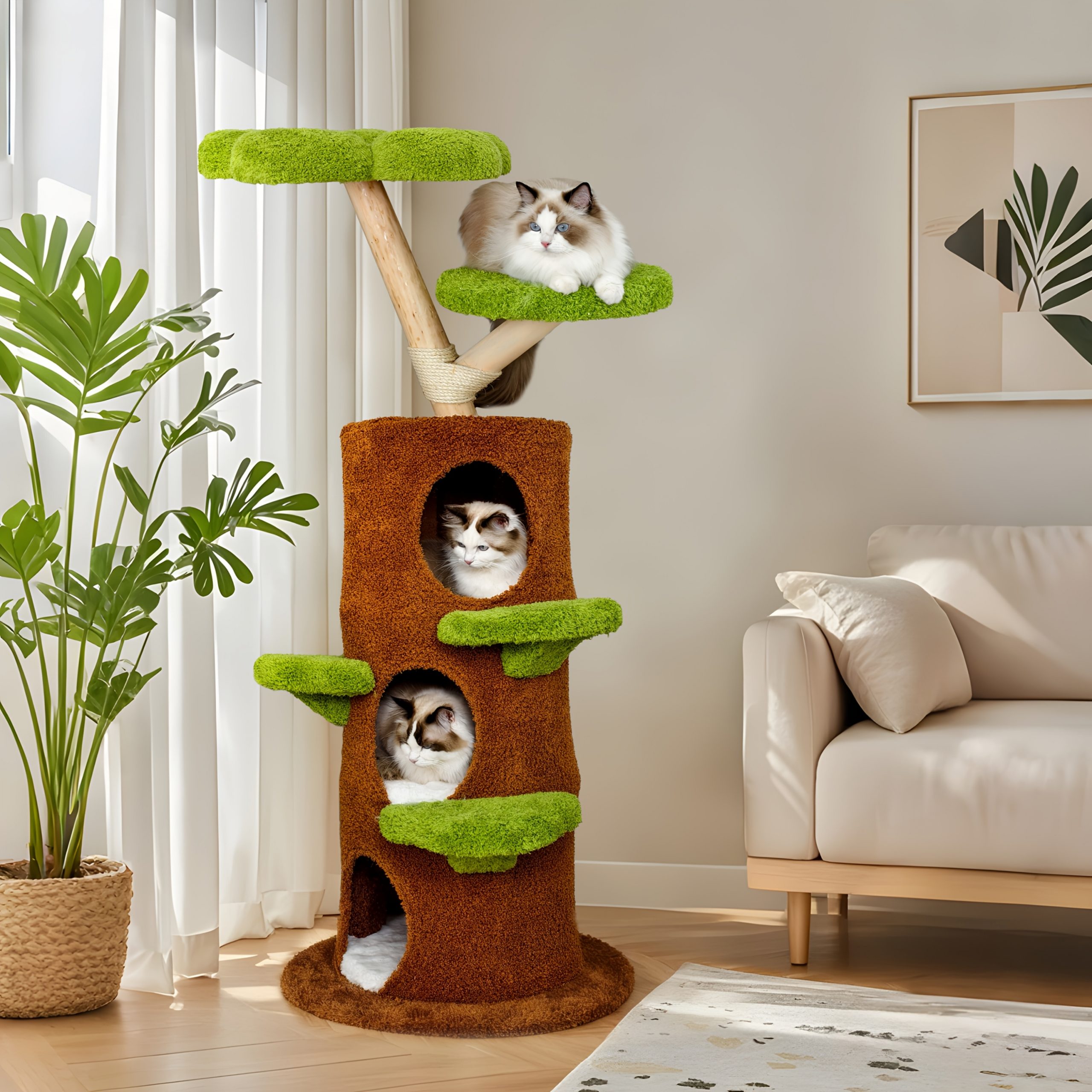 Luxury Treehouse Cat Tree Tower 8 Luxury Treehouse Cat Tree Tower - Image 8