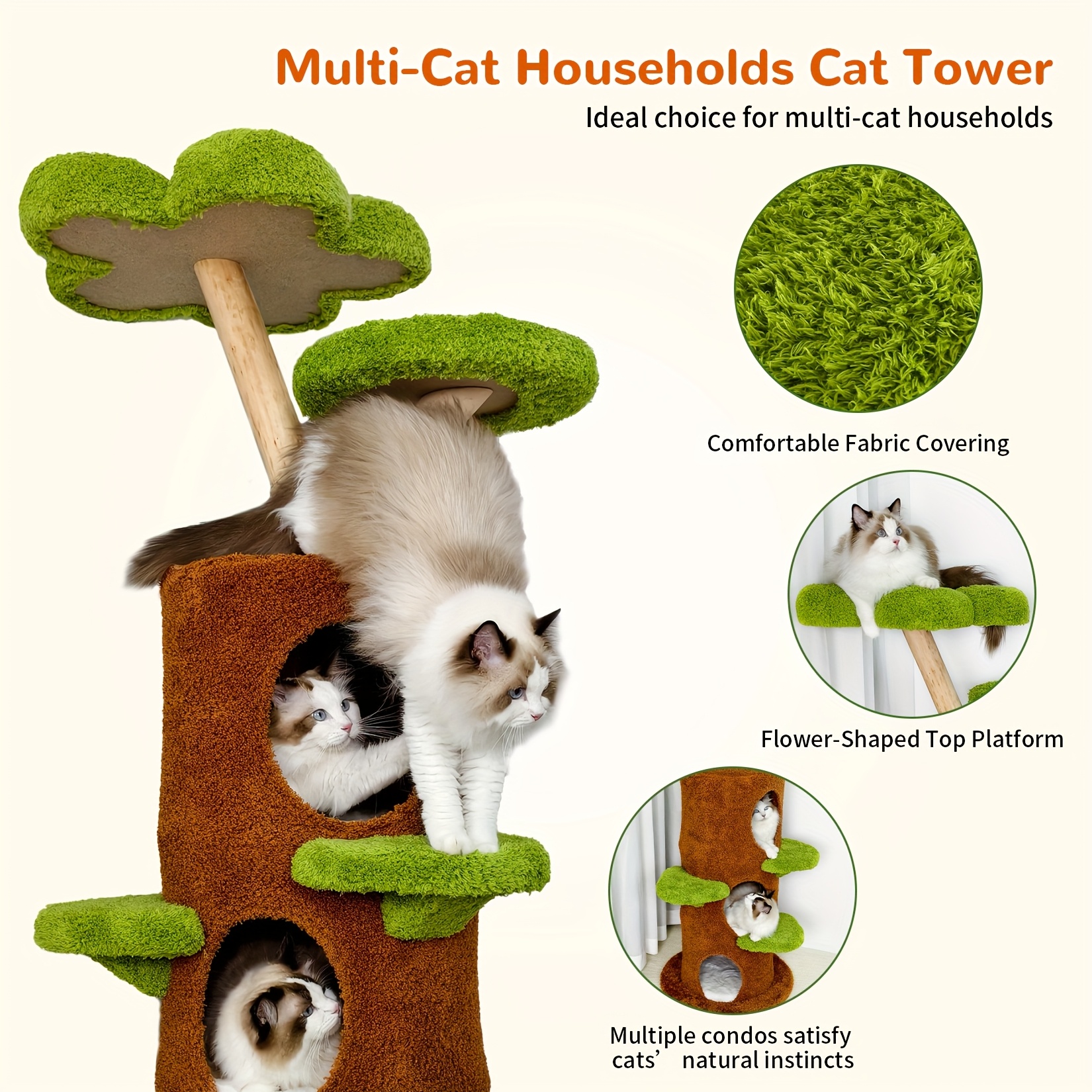 Luxury Treehouse Cat Tree Tower 5 Luxury Treehouse Cat Tree Tower - Image 5