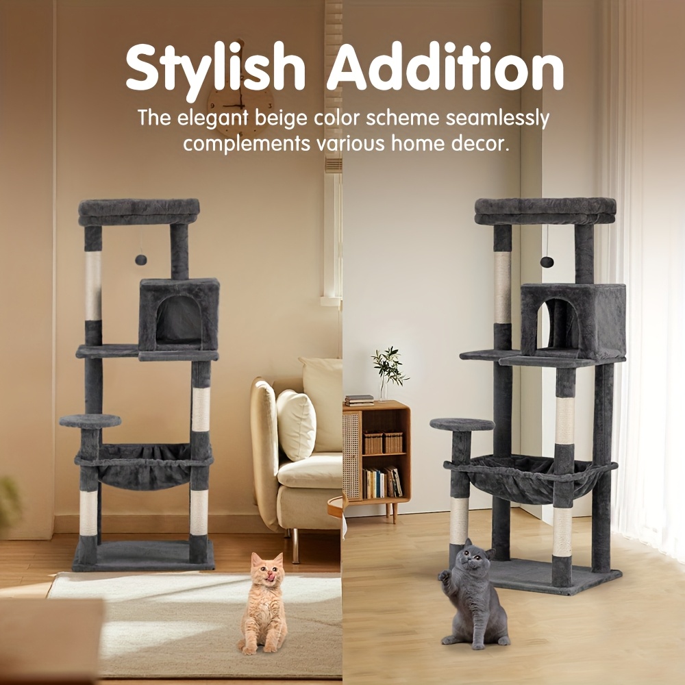 Cat Tree Scratching Post 142cm 6 Cat Tree Scratching Post 142cm - Image 6
