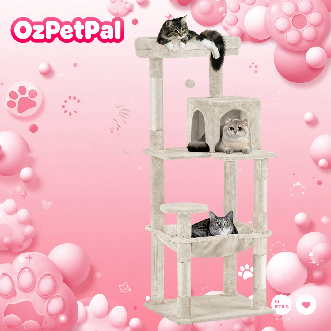 Cat Tree Scratching Post 142cm 1 Cat Tree Scratching Post 142cm