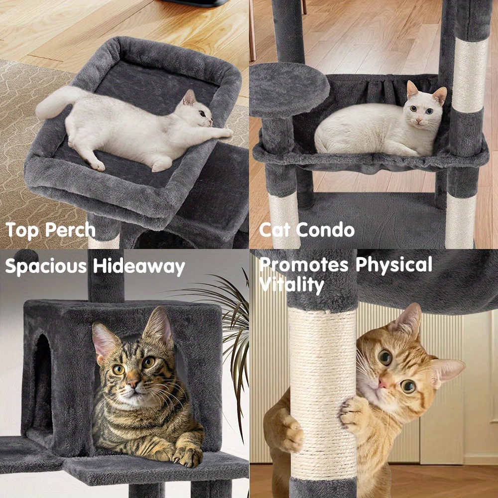 Cat Tree Scratching Post 142cm 8 Cat Tree Scratching Post 142cm - Image 8